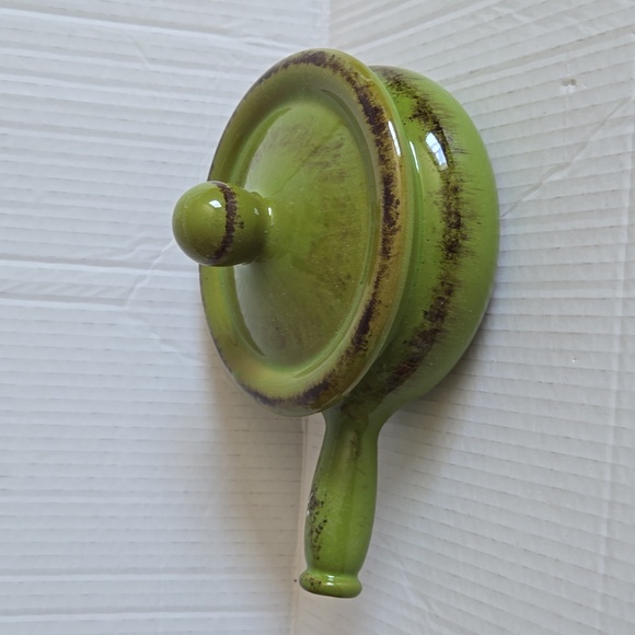 Fabrique EN Italie De Silva Made in Italy Stoneware Soup Bowl with Handle Green - Picture 4 of 11